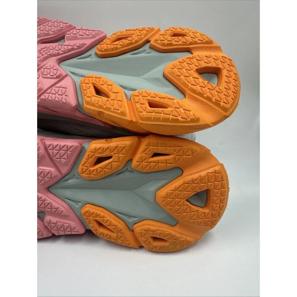 Hoka One One Women’s Clifton Edge Running Shoes Us10 Gray Pink Orange 1110511